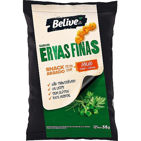 Snack Assado Sem Glúten (Ervas Finas) 35g - Belive