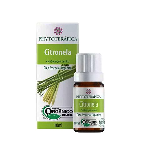 Óleo Essencial de Citronela Orgânico - 10 ml - Phytoterápica