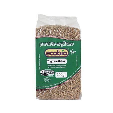 Trigo em Grãos Orgânico - 400g - Ecobio