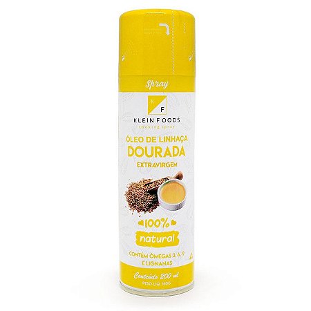 Óleo de Linhaça dourada Spray Extravirgem 200ml  Klein Foods