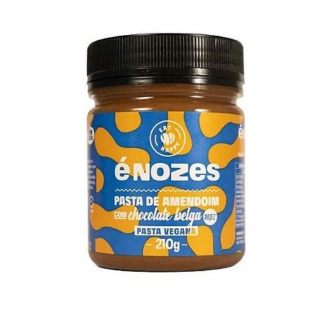 Pasta De Amendoim Com Chocolate Belga - 210g - É Nozes