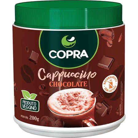 Cappuccino em Pó Sabor Chocolate - 200g - Copra