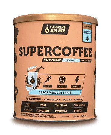Supercoffee Sabor Vanilla Latte - 220g - Caffeine Army