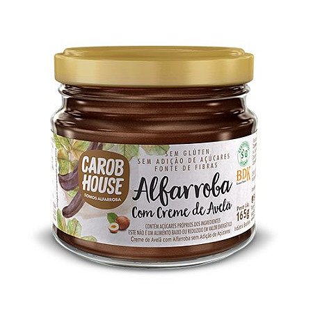 Alfarroba com Creme de Avelã - 165g - Carob House