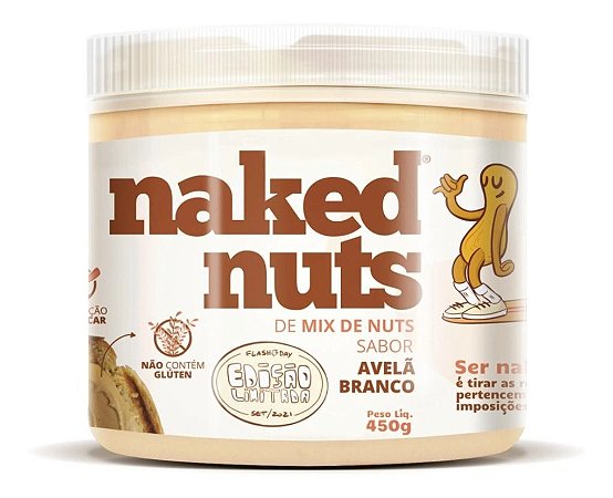 Mix de Nuts Sabor Avelã Com Chocolate Branco 450 Naked Nuts