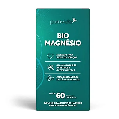 Bio Magnésio - 60 Cápsulas - Pura Vida
