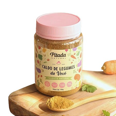 Caldo de Legumes da Vovó - 170g - Pitada Natural