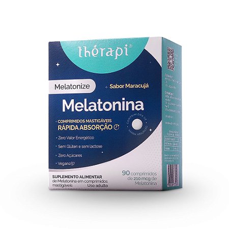 Melatonina 90 Comprimidos Mastigáveis Sabor Maracujá Thérapi
