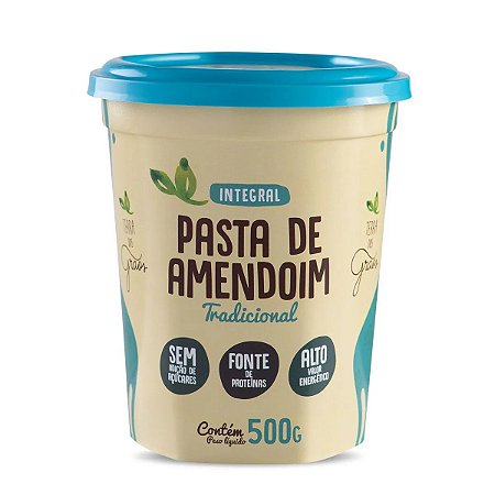 Pasta de Amendoim Tradicional - 500g - Terra dos Grãos