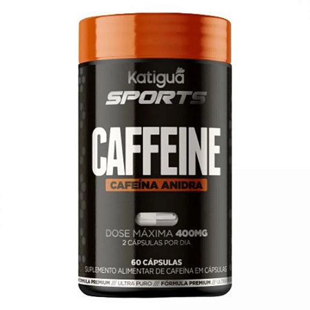 Caffeine Cafeina Anidra - 60 Cápsulas - Katigua Sports