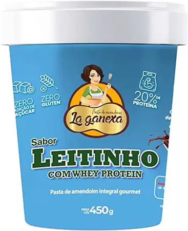 Pasta de Amendoim Sabor Leitinho com Whey - 450g La Ganexa