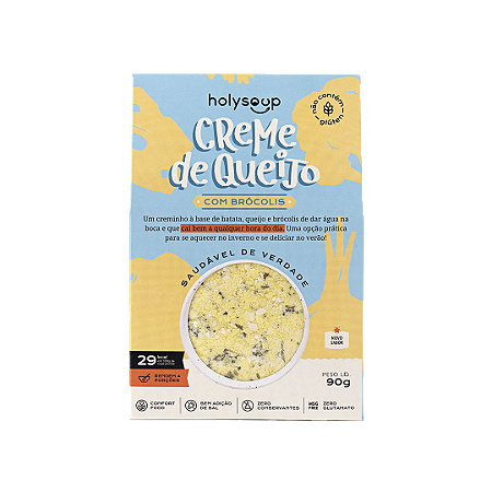 Creme de Queijo Com Brócolis - 105g - Holysoop