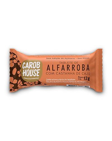 Tablete de Alfarroba (Castanha de Caju) 12g - Carob House