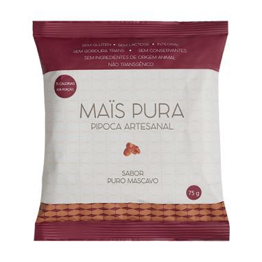 Pipoca Artesanal (Puro Mascavo) 75g - Maïs Pura