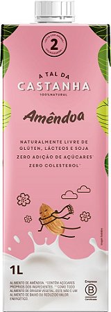 Leite Vegetal de Amêndoas - 1 litro - A Tal da Castanha