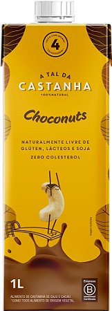 Leite Vegetal Choconuts (Castanha de Caju e Cacau) 1 litro - A Tal da Castanha