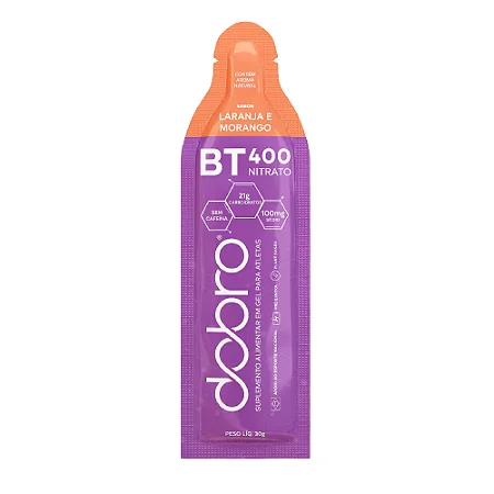 Carbs Gel Sabor Laranja e Morango - 30g - Dobro