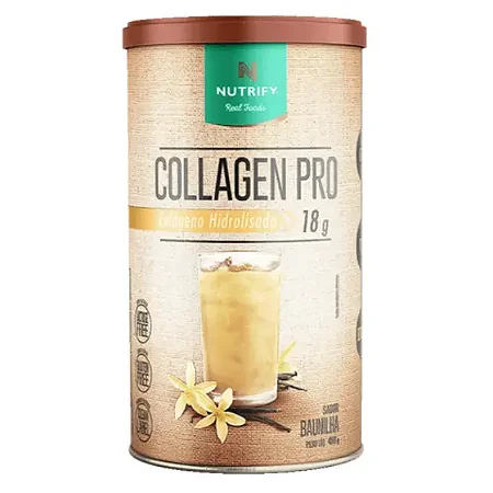 Colágeno Hidrolisado Sabor Baunilha - 450g - Nutrify