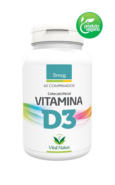 Vitamina D3 - 60 Cápsulas (5mcg) - Vital Natus