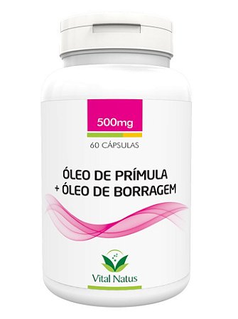 Óleo de Prímula + Óleo de Borragem - 60 Cápsulas (500mg) - Vital Natus