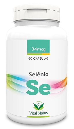 Selênio - 60 Cápsulas (34mcg) - Vital Natus