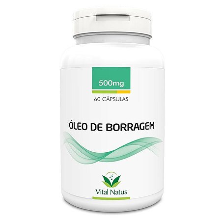 Óleo de Borragem - 60 Cápsulas (500mg) - Vital Natus