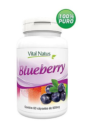 Blueberry - 60 Cápsulas (500mg) - Vital Natus