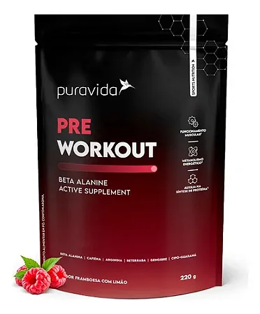 Pre Workout Beta Alanine - 220g - Pura Vida