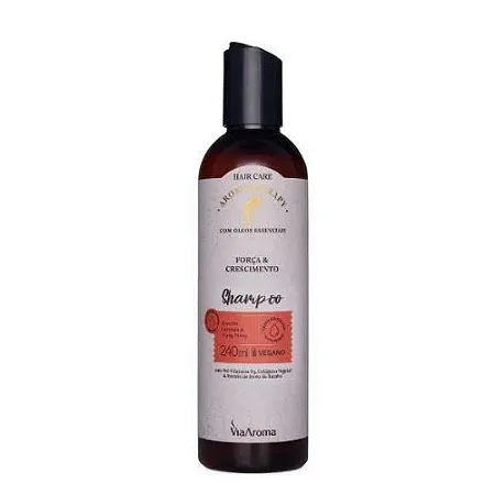 Shampoo Força e Crescimento - 240ml - Via Aroma