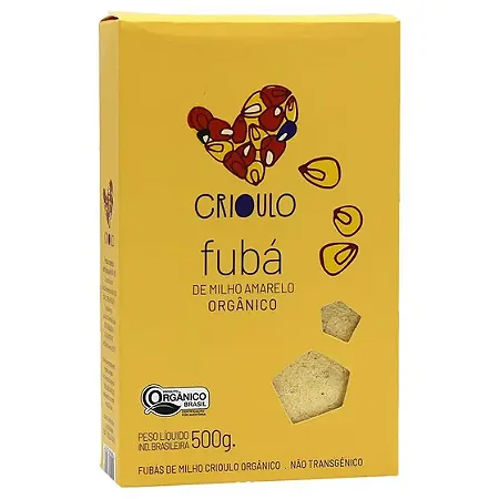 Fubá De Milho Amarelo Orgânico - 500g - Crioulo