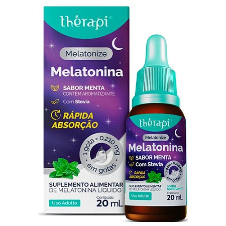 Melatonina Sabor Menta - 20ml (1 gota = 0,210mg) - Therapi