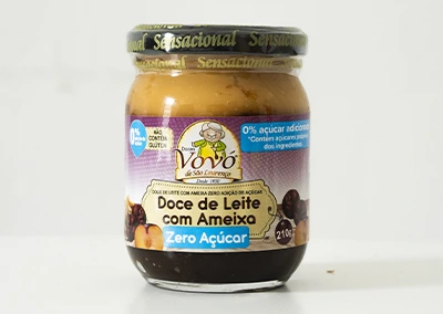 Doce de Leite com Ameixa Zero Açúcar - 210g - Doces da Vovó