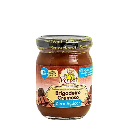 Brigadeiro Cremoso Zero Açúcar - 210g - Doces Vovó