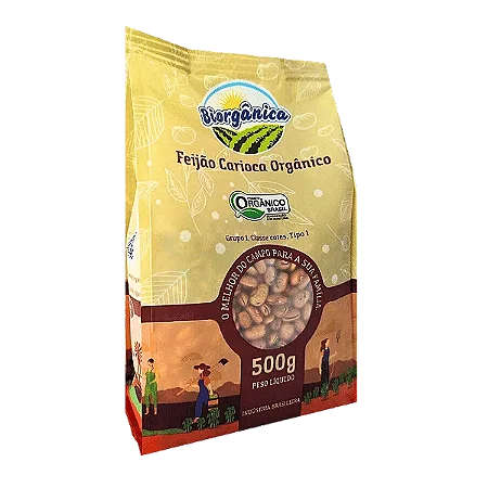 Feijão Carioca Orgânico - 500g - Biorgânica