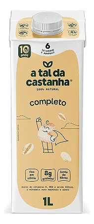 A Tal Da Castanha Completo Leite Vegetal 1L