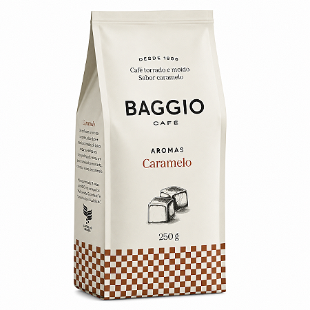 Café Baggio Aromas Caramelo 250g – Café Torrado e Moído