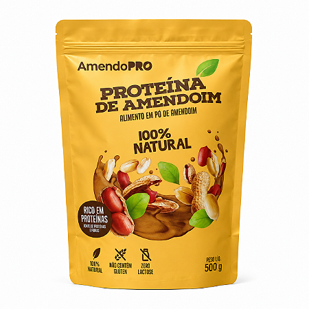 Proteina De Amendoim 100% Natural - 400g - Amendopower