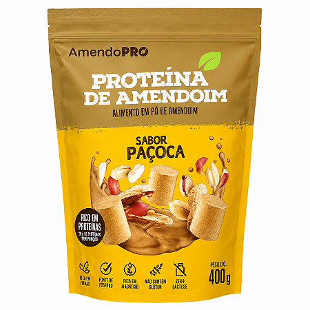Amendopower Proteina De Amendoim - Paçoca - 400g