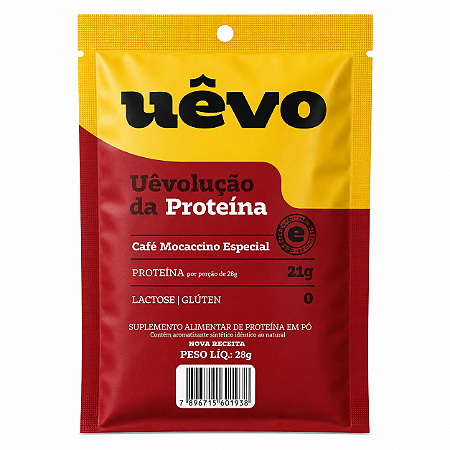 Proteina em Pó Sabor Cafe Mocaccino - Monodose 21g - Uevo