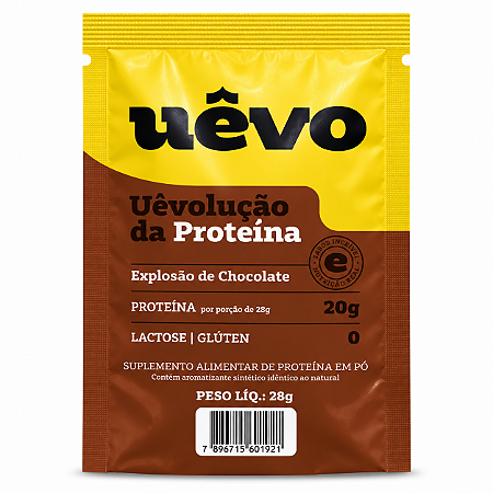 Proteina Em Pó Chocolate - 28g - Uevo