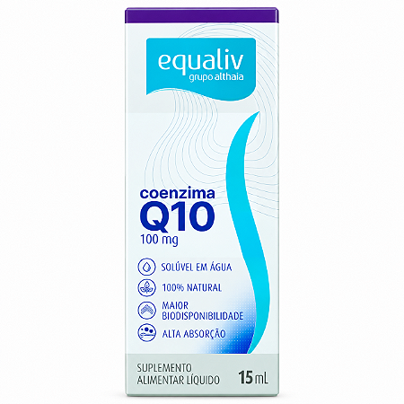 Coenzima Q10 Líquida 100 mg Equaliv 15 ml Suplemento Alimentar