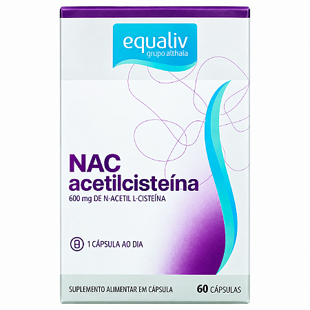 NAC Acetilcisteína 600 mg Equaliv – 60 Cápsulas