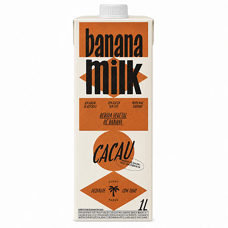 Banana Milk Sabor Cacau - 1L