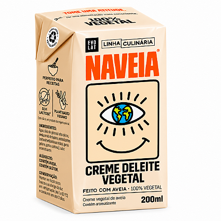 Creme de Leite Vegetal - 200ml - Naveia