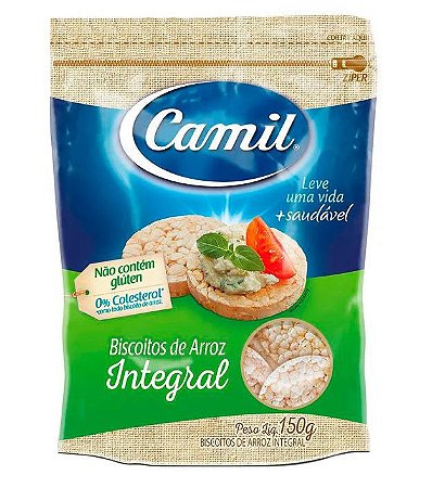 Biscoito de Arroz Integral Camil - 150g