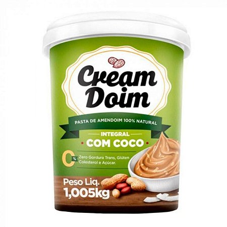 Pasta de Amendoim Cream Doim com Coco (1,005Kg) - Cocada Itapira