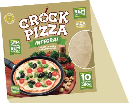 Crock Pizza Integral - 250g (10 unidades)