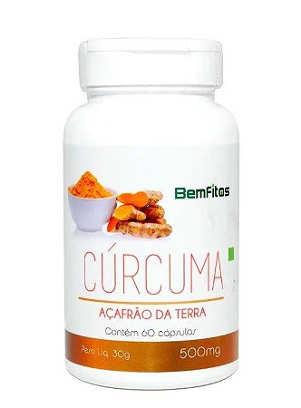 Cúrcuma - 60 Cápsulas (500mg) - BemFitos