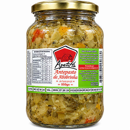 Antepasto de Abobrinha - 560g - Apetitto