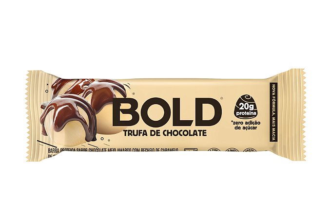 Barra Proteica Bold Bar - Trufa de Chocolate - 60g - Bold Snacks